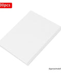 100 Pack Disposable Nonwoven Filter Cloths For Nail Vacuum Cleaners Nail Art Dust Collector Replacements stacked white sheets