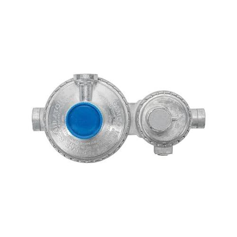 RV two-stage propane regulator for smooth gas flow