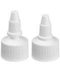 Two white plastic nozzles for Ultra Slick Dry Lubrication Emulsion For Bike Chain With PTFE And Ceramic Particles Long Lasting Dry Lube