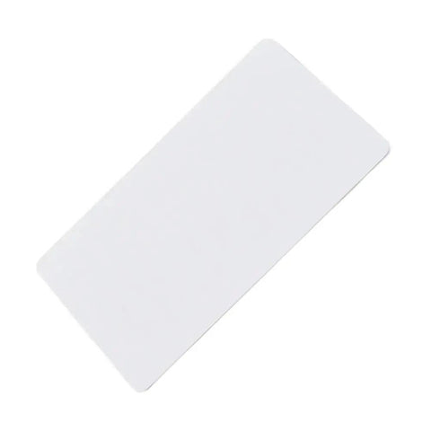 Top Shelf Blank White PVC ID Cards Featuring Fly Smudge Proof Coating for printing and quick office projects.