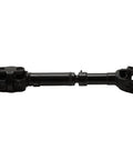 Heavy Duty Front Driveshaft Assembly With Pre Lubricated Slip Yoke For 86 87 88 Toyota Pickup Sr5 Dlx, black metal construction, side view.