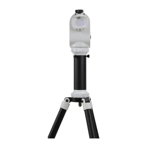 Front view of SolarQuest Solar Tracking Mount For Safe Sun Viewing, Alt Az Design With 11 Lb Payload and HelioFind Auto Alignment.