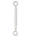 High Grade Eye To Eye Turnbuckle Half By Seventeen Inch Aluminum Zinc Coated Hex Grip Cable Tensioner showing hooks and sturdy design.