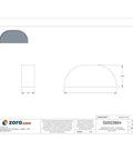 Woodruff Key Quarter Inch By One Inch SAE 15 Steel Keyway Pack Of 25 Built To Last Plain Finish Rockwell B80 Hardness diagram