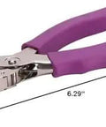 One Quarter Inch Single Hole Punch With Soft Grip Handles, 6 Sheet Capacity, built tough for home office hustle, shown side view