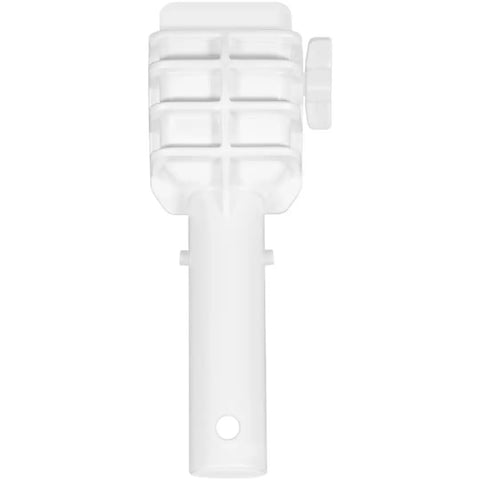 Clip On Pool Tablet Holder For 3 Inch Chlorine Tablets No Fuss Telescoping Pole Attachment shown from top view