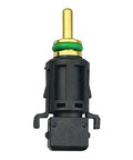 Hella Durable Coolant Temperature Sensor In Lower Radiator Hose Straight Swap Compatible With BMW E46 E90 E39 E87 E60 F10 Plug And Play Engine Cooling Monitor Ref 13621433077, showcasing black plastic casing and gold sensor tip.