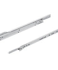 Two Pack Drawer Runners With Roller Guide, Partial Extension Metal Telescopic Rails For Drawer System, 350 Mm Length, 25 Kg Capacity