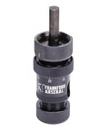Frankford Arsenal universal precision case trimmer in black metal with knurled grip and scale markings