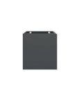 Front view of Vitality 24 Inch Gray Bathroom Vanity Cabinet With Modern Clean Lines And Durable MDF Melamine Finish And Ample Interior Storage