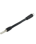 Flexible Shaft Screwdriver Extension 5.1 Inch Hex Shank For Tight Spots And Weird Angles, black bendable screwdriver shaft.