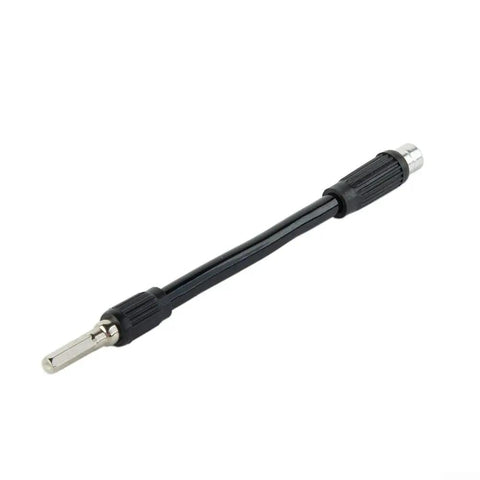 Flexible Shaft Screwdriver Extension 5.1 Inch Hex Shank For Tight Spots And Weird Angles, black bendable screwdriver shaft.