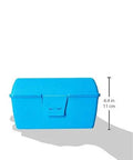 All In One Pool And Spa Water Test Kit Is A Badass Way To Keep Your Backyard Oasis Crisp Checks pH Chlorine Acid Demand And Total Alkalinity Includes Killer Reagent Trio Lucite Cup And No Fuss Guide. Blue plastic storage case displayed in hand, measuring 4.4 in.