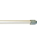 Close-up of A60 Aluminum Handle with zinc thread for easy connection to brush sets, 60 inch length, and 1 inch diameter.