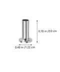 Topperfun Stainless Steel Wire Rope Protector Sleeves 50 Pack With Drill For Railing Kit Outdoor Indoor Prevent Wear And Damage Cable Guarding 0.78 x 0.48 in stainless steel sleeve