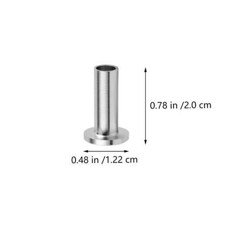 Topperfun Stainless Steel Wire Rope Protector Sleeves 50 Pack With Drill For Railing Kit Outdoor Indoor Prevent Wear And Damage Cable Guarding 0.78 x 0.48 in stainless steel sleeve