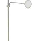 Lit 18W EasyView Floor Lamp with 3X Magnifier Attachment, flexible neck, wide wing shade for crafting and reading
