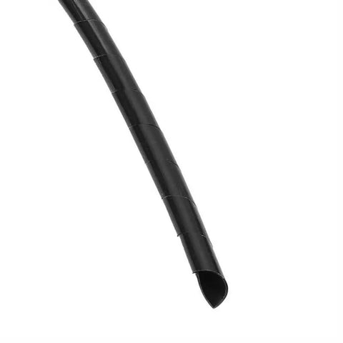 Spiral Cable Wrap 8mm Black Flexible Wire Organizer Sleeve For Tangle Free Cable Management Durable PVC 32.8ft Length.