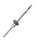 Precision Silver SFU1204 And SFU1605 Ball Screw Kit With Accompanying Nut for high temp CNC machines, 4mm pitch.