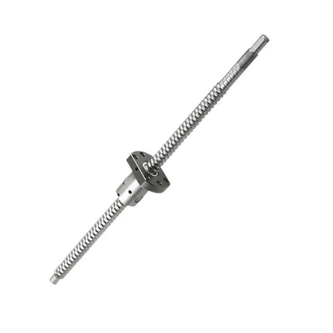 Precision Silver SFU1204 And SFU1605 Ball Screw Kit With Accompanying Nut for high temp CNC machines, 4mm pitch.