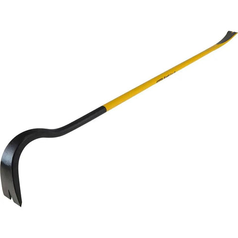 42 Inch Spring Steel Wrecking Bar With Precision Ground Edges Wider Prying Edge Flat Striking Faces And Lightweight Design