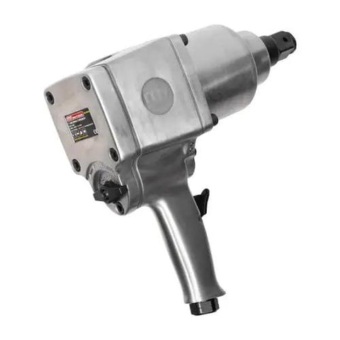 Badass One Inch Air Impact Wrench Loaded With Twin Hammer Clutch And Ergonomic D Grip Handle Cranks Out Up To Eighteen Hundred Foot Pounds Of Serious Torque For Knocking Loose Rusted Bolts And Tackling Big Garage Projects
