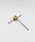 Hella Reliable Micro Worm Gearbox With One Damn Fine 12 To 1 Reduction Ratio And Clean 90 Degree Output Shaft Layout For Quick Robot Builds and Frictionless Assembly, featuring a metal housing and 1mm drive shafts.
