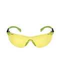 Job Ready Safety Glasses Featuring Beast Tough Green And Black Frames With Rock Hard Anti Fog Shield And Dead Clean Amber Lenses