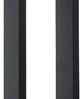 Heavy Duty Commercial Grade Push Pull Door Handle Rock Solid Matte Black Finish Barn Door Pull Glass Hardware side view.