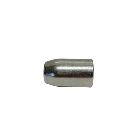 Top Shelf Marine Grade Stainless Steel 316 Flemish Swage Sleeves For Heavy Duty Wire Rope Crimping, single sleeve, shiny finish.