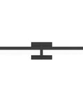 Black 24 Inch LED Vanity Light Fixture Over Mirror Sleek Modern Bath Bar With White 6000K Daylight Glow Easy Install Damp Location Rated