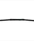 Steel BMX Riser Handlebar 710mm Wide 22.2mm Clamp Black Ergonomic Glossy Finish For Comfortable Riding High Rise Bar Viewed Horizontally