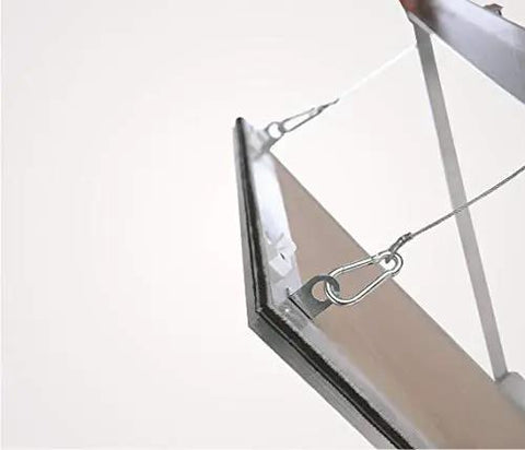 Smooth Removable Access Panel With Hidden Touch Latches And Airtight Dust Seal That Blends Flawlessly Into Standard Five Eighth Drywall For No Fuss Ceiling Wall Setup Featuring Solid Aluminum Build, showing the panel's interior and latches.