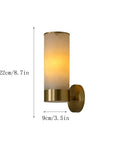 Single Natural Alabaster Rock Wall Sconce With Polished Brass Trim Features E14 Socket And Game Changer Soft Glow To Bring Killer Vibes To Bathrooms Bedrooms Halls As Sleek Wall Fixture, 22cm by 9cm