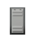Top Shelf Double Flap Pet Door For Deep Walls Up To 13 Inches heavy duty aluminum frame with glossy black finish and secure locking panel.