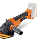 Professional Cordless Angle Grinder Runs Smooth And Hits Hard With Multi Volt Battery Interface Built Tough For Daily Cutting And Grinding Tasks, showing the tool's design and blade.