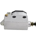 Side view of Disc Brake Master Cylinder Pump for Go Kart ATV UTV Four-Wheeler Motorcycle Mods, Hydraulic Brake System Replacement, metal casing