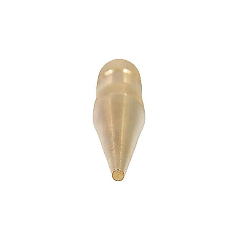 All Brass Muzzleloader Wedge Pin Punch With Flat One Eighth Inch Tip for Black Powder Muzzleloaders, front view of brass tip