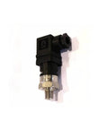 Pressure switch for water jet cutting machine, 60 PSI, with black plastic body and metal threaded connector.