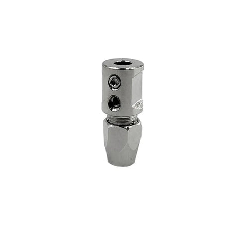 RC Boat Flex Collet Coupler 5mm Motor Shaft to 4.76mm Flex Shaft showing stainless steel flexible coupling part for DIY model ship.