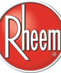 Rheem logo in red circle, representing quality in hot water systems and plumbing solutions.