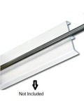 Stainless Steel Sliding Door Track Cover Replacement For Patio And Glass Doors One Quarter Inch By Six Foot Snap On Track Repair