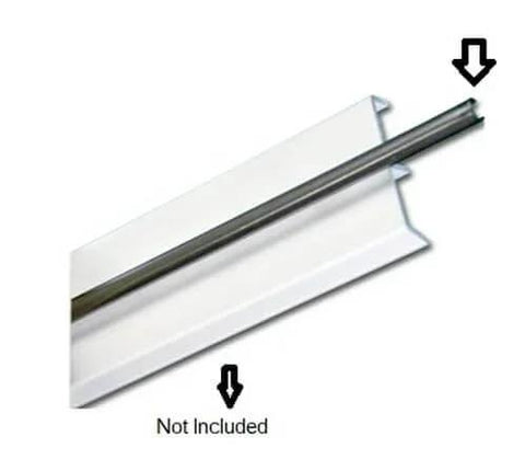 Stainless Steel Sliding Door Track Cover Replacement For Patio And Glass Doors One Quarter Inch By Six Foot Snap On Track Repair
