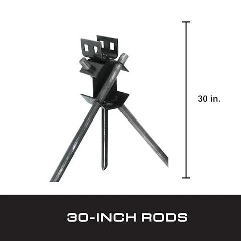 Cross Drive Rock Anchor 59110N With 30 Inch Rod For Solid Rock Installation Within 1 Inch From Base Swivel Tension Head
