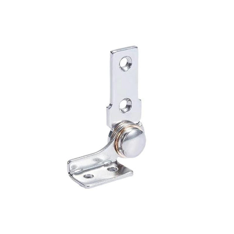 Front view of Heavy Duty 304 Stainless Steel Torque Hinges 2.0 N m With 0 To 90 Degree Stop Position Silver Finish Corrosion Resistant