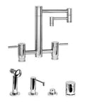 Game Changer Kitchen Bridge Faucet With A Rich Matte Antique Copper Finish Plus A Smooth Twelve Inch Articulated Spout In A Complete Four Piece Suite.