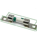Rock Solid Electric Vehicle High Voltage Fuse 30 Amp DC 450 Volts, metallic design with green indicator for surge protection.