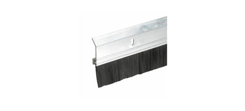 Two By Thirty Six Inch Extra Aluminum And Brush Door Sweep Silver Finish For Draft Busting Energy Saving Door Seal Heavy Duty Entry Way Easy Install
