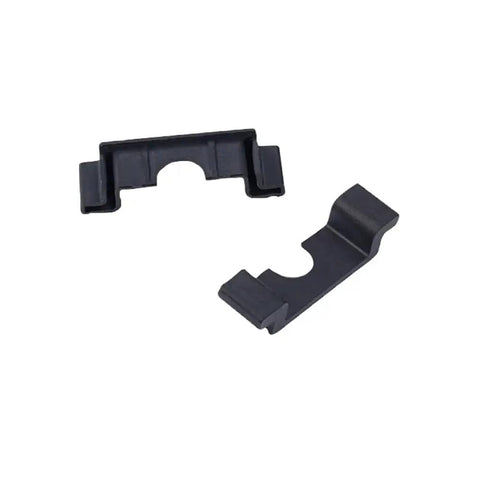 30 Pack DIN Rail End Cover Protectors, 7.5mm Thick, 35mm Wide Terminal Block Caps for C45 DIN Rails in insulating plastic.