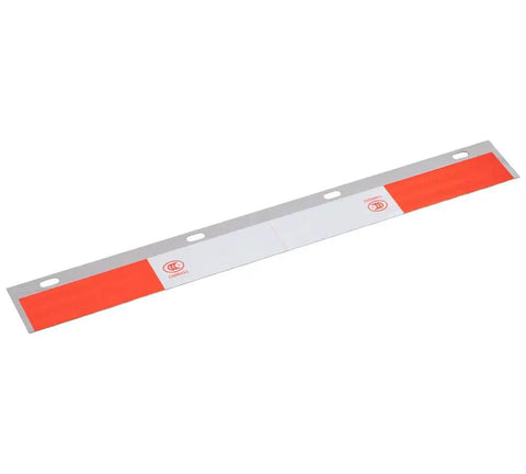 Straight Mud Flap Hanger Kit With 30 Inch Spring Loaded Hanger, aluminum reflective plate component